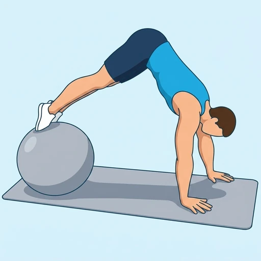 Pike på pilatesboll – Slutläge