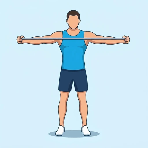 Band Pull Apart – End position