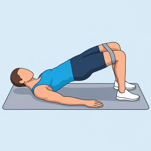 Banded Glute Bridge – End position