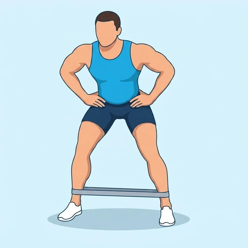 Banded Lateral Walk – End position