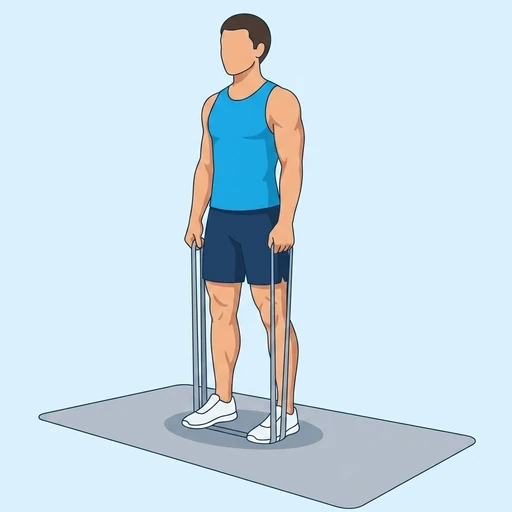 Banded Romanian Deadlift – End position