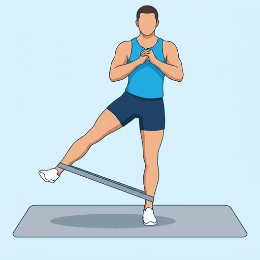 Banded Standing Hip Abduction – End position
