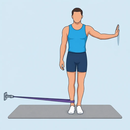 Banded Standing Hip Adduction – End position