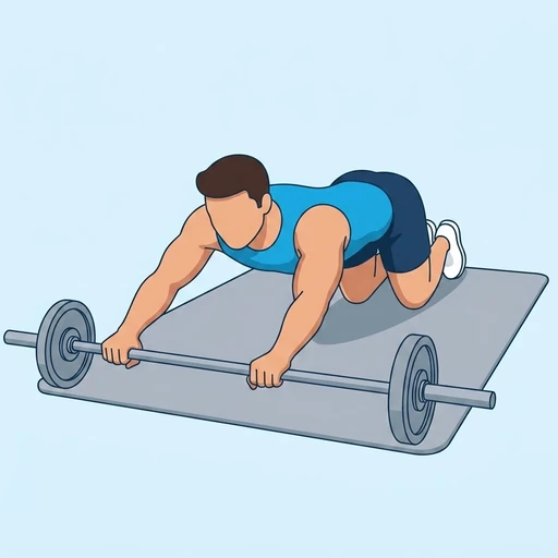 Barbell Ab Rollout – End position