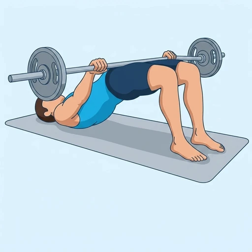 Barbell Glute Bridge – End position