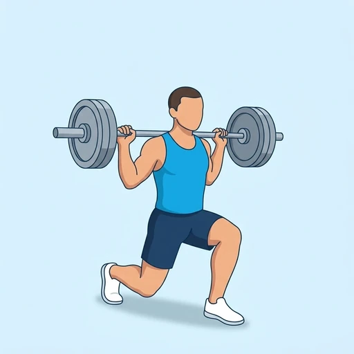 Barbell Lunge – End position
