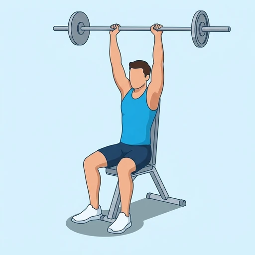 Barbell Overhead Extension – End position