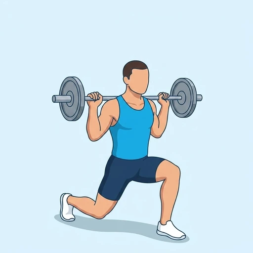 Barbell Reverse Lunge – End position