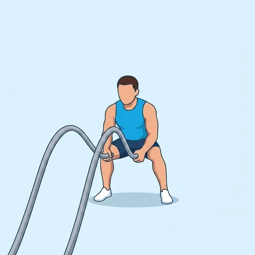 Battle Rope Double Slam – End position