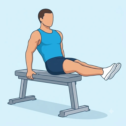 Bench Leg Pull-In – End position