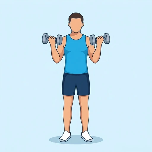 Dumbbell Bicep Curl – End position