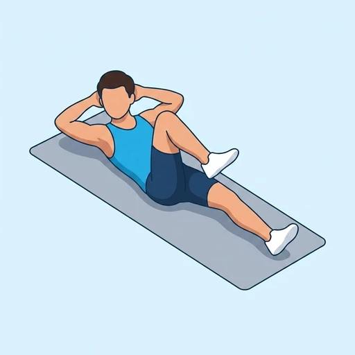 Bicycle Crunch – End position