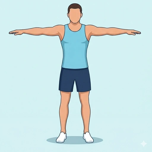 Bodyweight Lateral Raise – End position