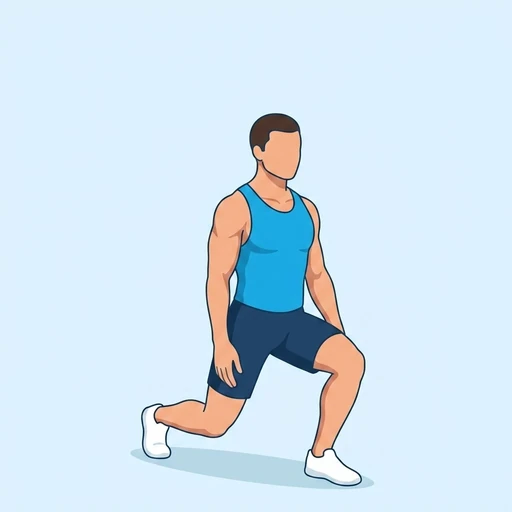 Bodyweight Reverse Lunge – End position