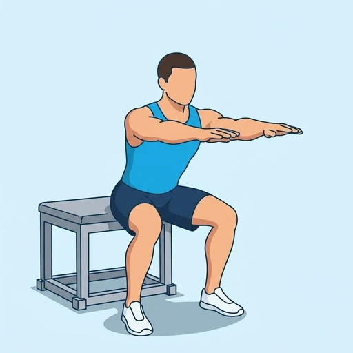 Box Squat – End position