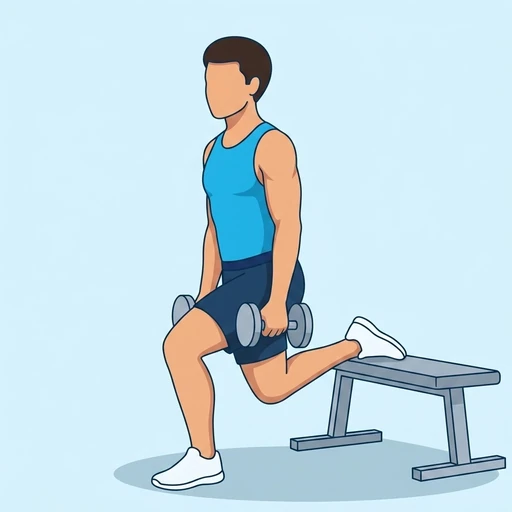 Bulgarian Split Squat – End position