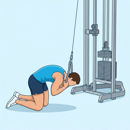 Cable Crunch – End position
