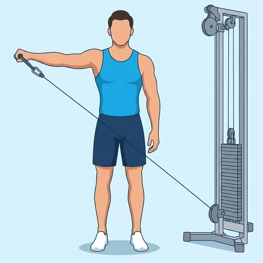 Cable Lateral Raise – End position