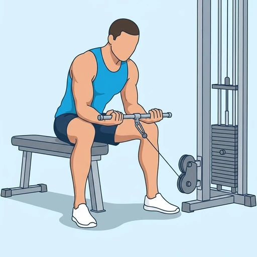 Cable Wrist Curl – End position
