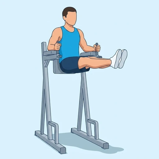 Captain's Chair Leg Raise – End position