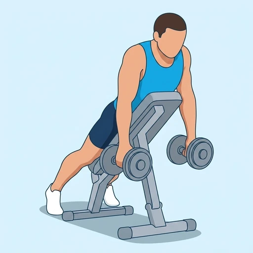 Chest Supported Dumbbell Shrug – End position