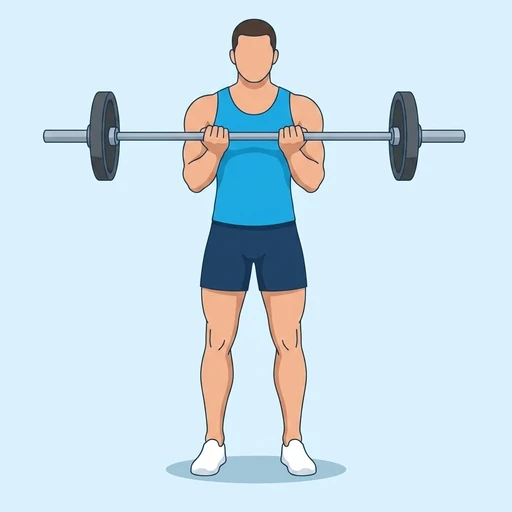 Close-Grip Barbell Curl – End position