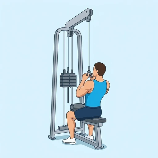 Close Grip Lat Pulldown – End position