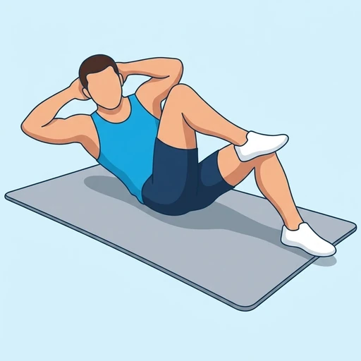Cross-Body Crunch – End position