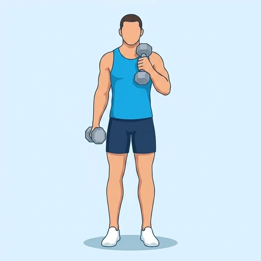 Cross Body Hammer Curl – End position
