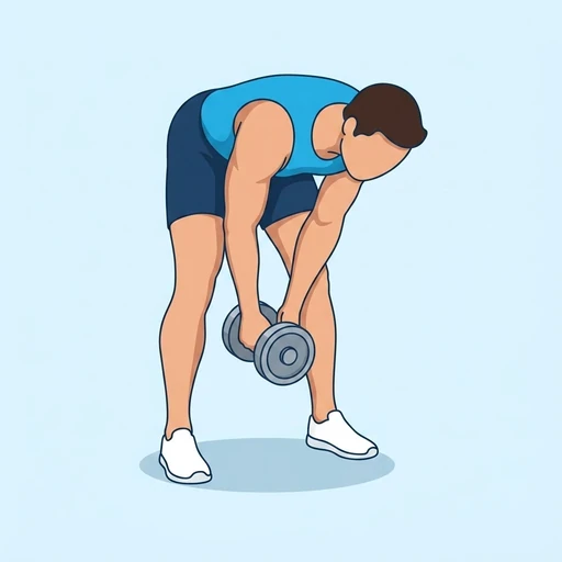 Dumbbell Somersault Squat – End position