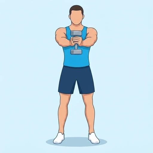 Dumbbell Svend Press – End position