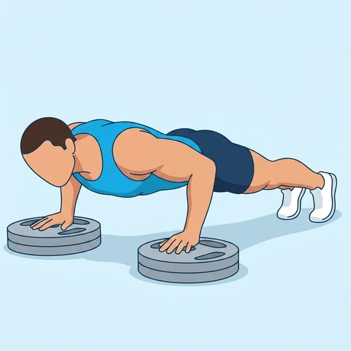Deficit Push Ups – End position