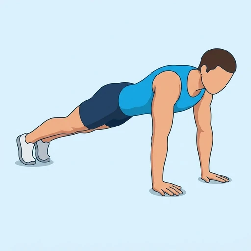 Downward Dog to Plank – End position
