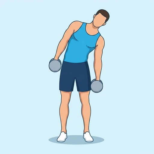 Dumbbell Side Bend – End position