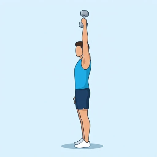 Dumbbell Snatch – End position