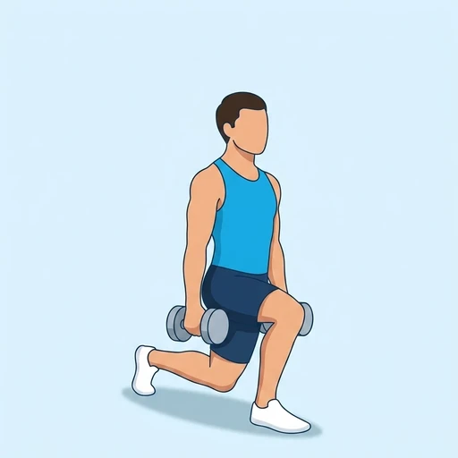 Dumbbell Split Squat – End position