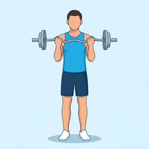 EZ-Bar Curl – End position