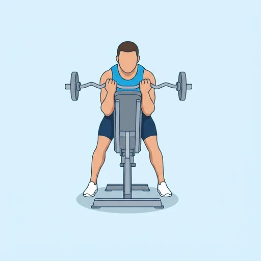 EZ Bar Spider Curl – End position