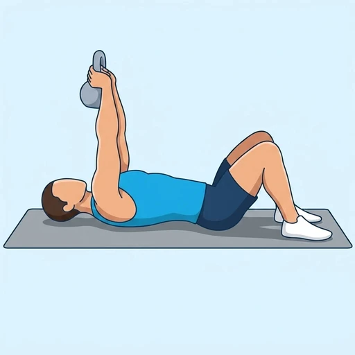 Floor Kettlebell Pullover – End position