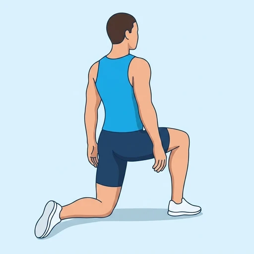 Half-Kneeling Hip Flexor Rock – End position