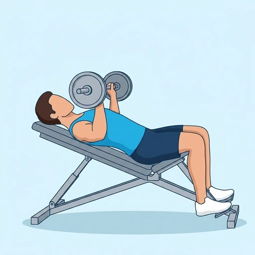 Incline Barbell Bench Press – End position