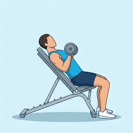 Incline Dumbbell Press – End position