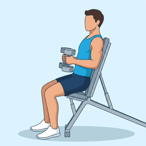 Incline Hammer Curl – End position
