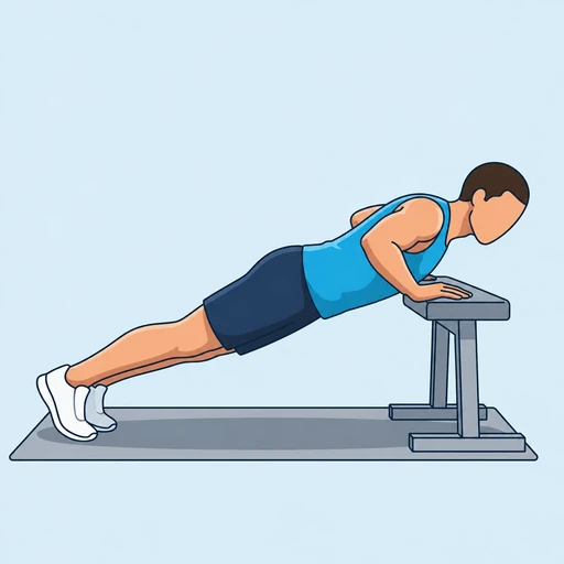 Incline Push-Up – End position