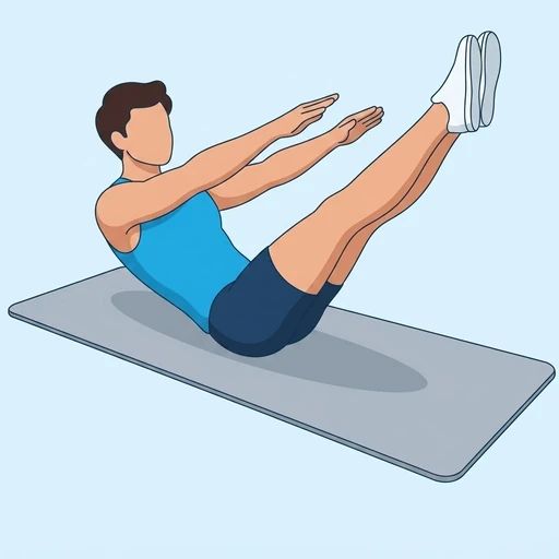 Fällknivs-situps – Slutläge