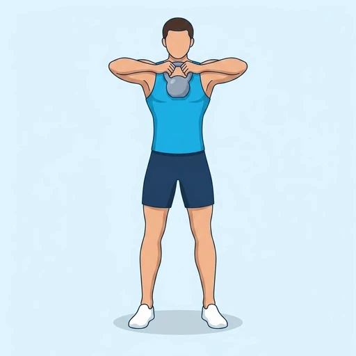 Kettlebell Halo – End position