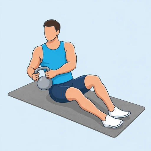 Kettlebell Russian Twist – End position
