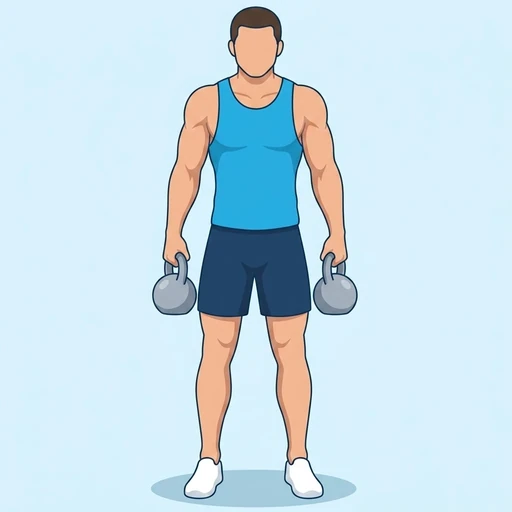 Kettlebell Shrug – End position