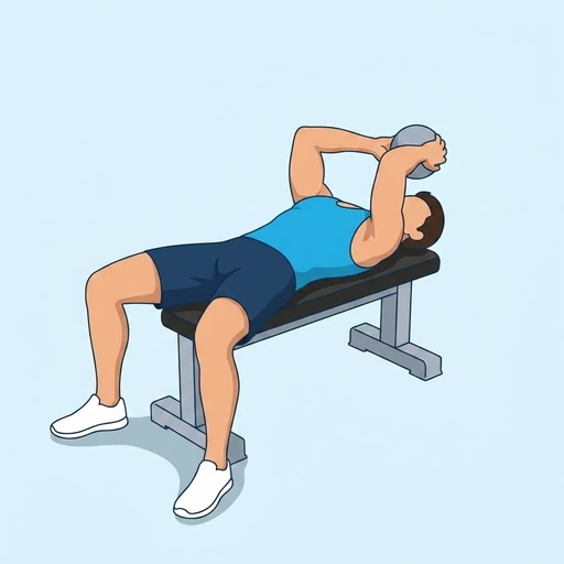 Kettlebell Skull Crusher – End position