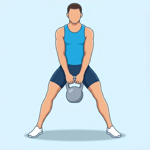 Kettlebell Sumo Deadlift – End position